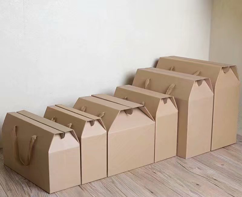三层手提式瓦楞盒