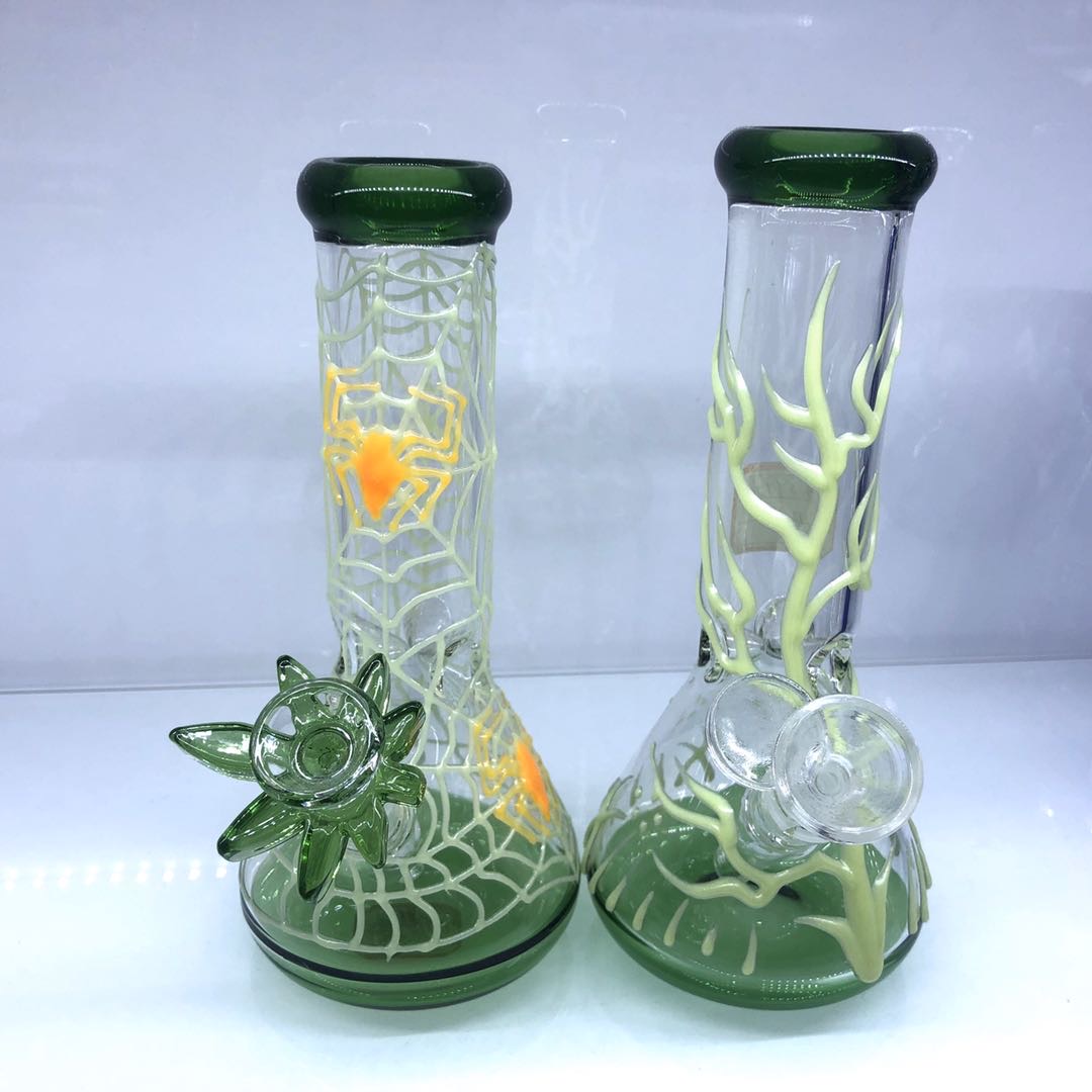 夜光高硼硅玻璃壶耐高温透明玻璃水烟玻璃烟具