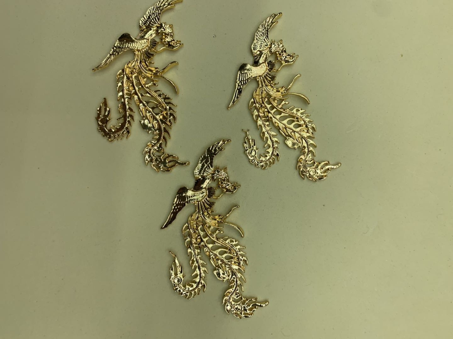Golden Phoenix wedding festival headdress craft decoration thumbnail