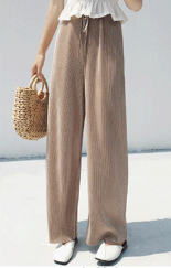 Spring and summer high-waisted, tight-fitting, wide-leg pants for women, 9-inch pants with slimming and enlargement, a bestseller