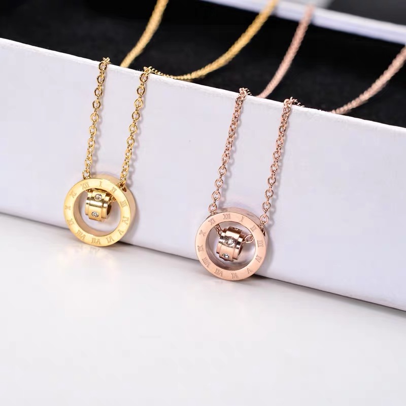 简约款时尚玫瑰金项链韩版个性气质高雅百搭潮流项链