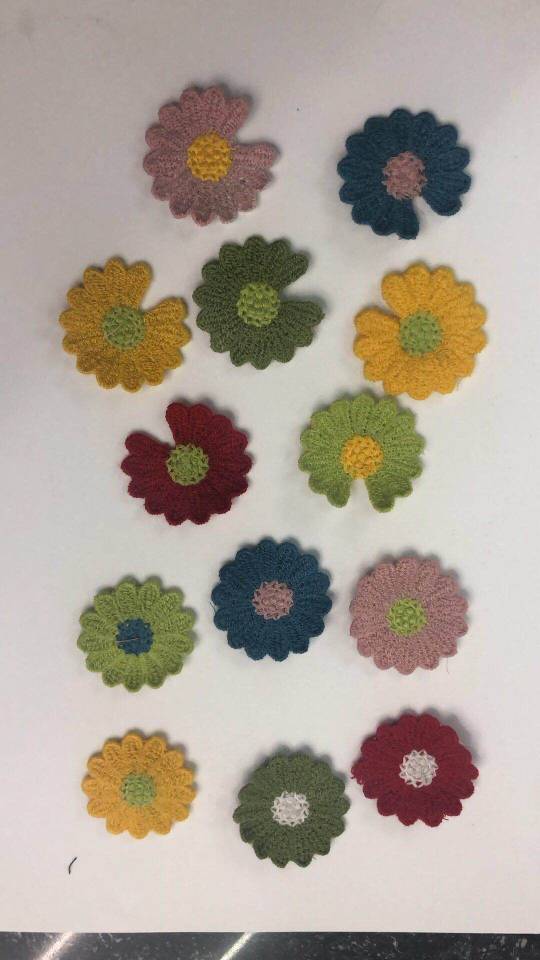 PrettyGirl发饰小号秋冬毛线帽子发饰辅料米黄色细节图