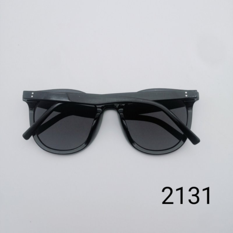 新品时尚墨镜大框圆框太阳镜偏光镜韩版网红潮人高档低调黑色男女通用2131产品图