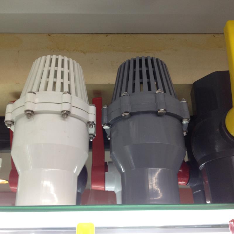 PVC bottom valve hydraulic control plunger type PVC pipe fitting, PVC red plastic bottom valve Specification image