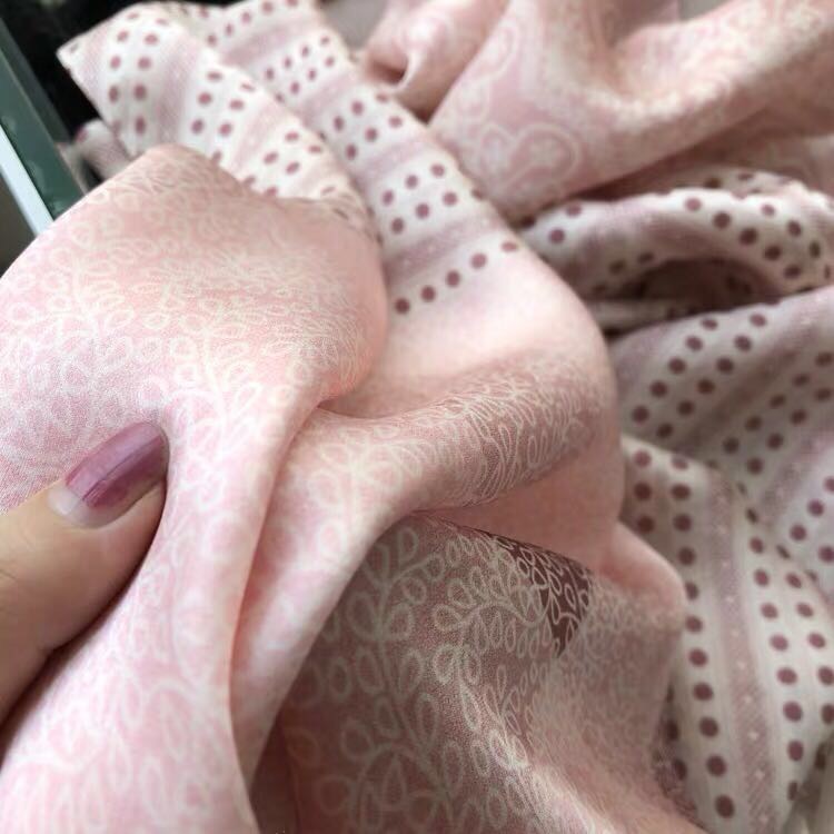 Ladies Fashion Trend Casual Spring And Autumn Book Lovely Polka Dot Silk Scarf Scarf details Picture