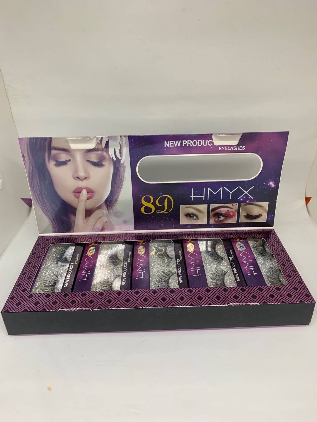 10 Pairs Of Flip False Eyelashes Three-Dimensional False Eyelashes Can Support Double Eyelids Supernatural Makeup details Picture
