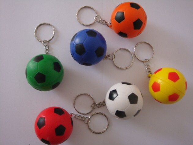 Pu Foam Toy Football Keychain Pendant Class Decompression In The Ball details Picture