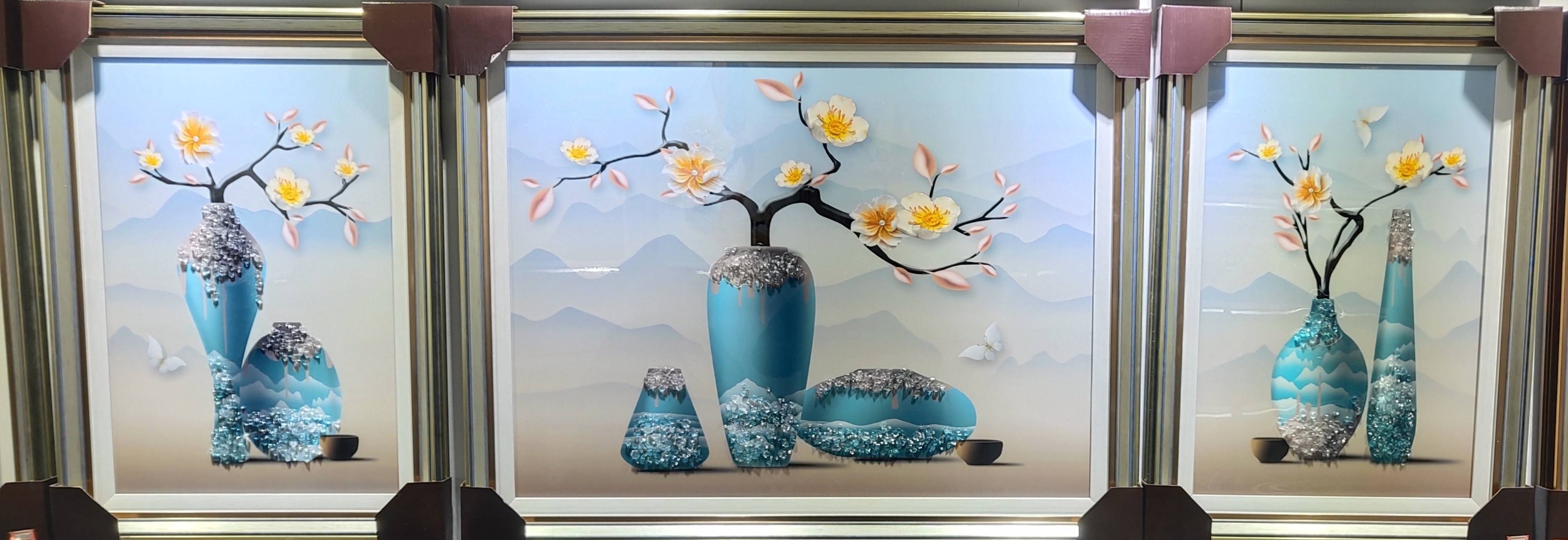 新时代装饰晶瓷带钻装饰画4