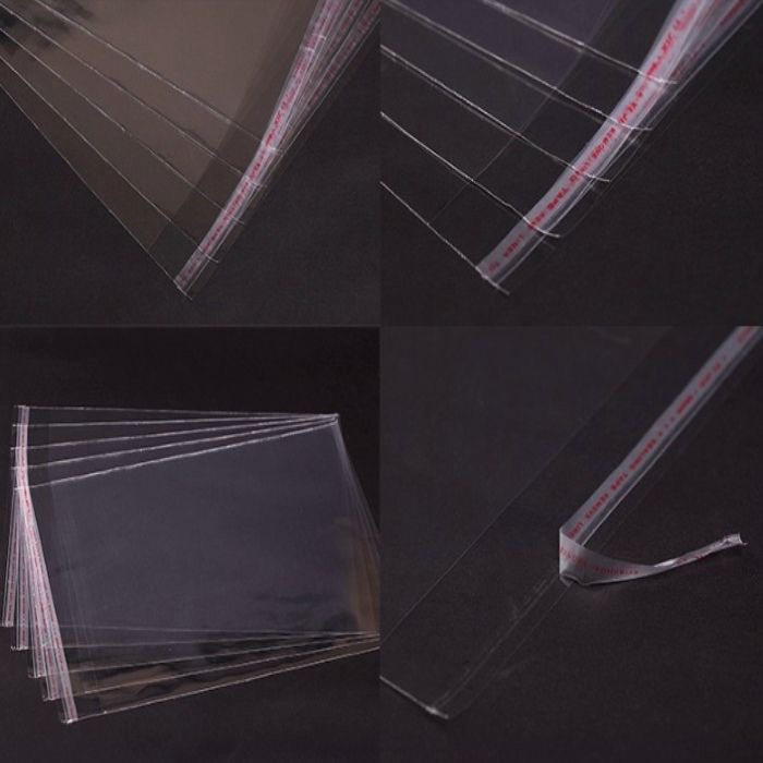 透明空白饰品包装opp自封袋不干胶自粘袋无印刷厂家批发一捆