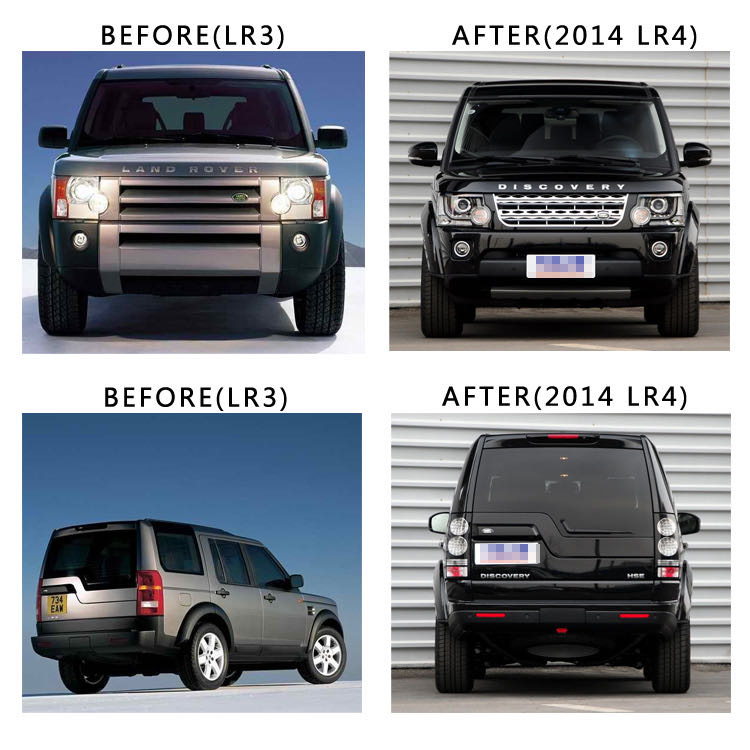 The Land Rover Discovery 3 has been upgraded to the Discovery 4 exterior full body kit details Picture
