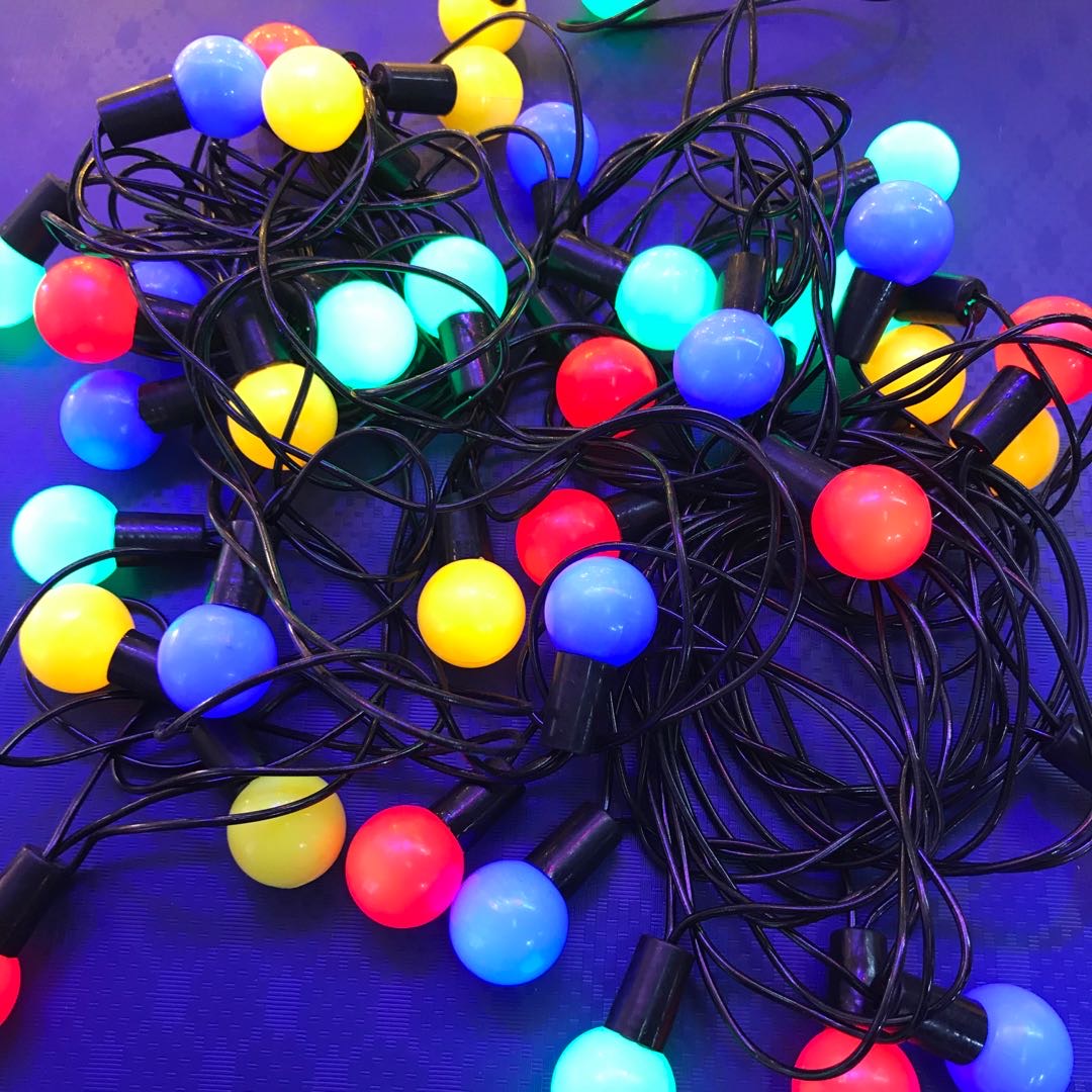 New Year's decorative lights, flashing lights, string lights, festival stars all over the sky, Spring Festival hanging lights, home celebrating the New Year in seven colors and changing colors Specification image