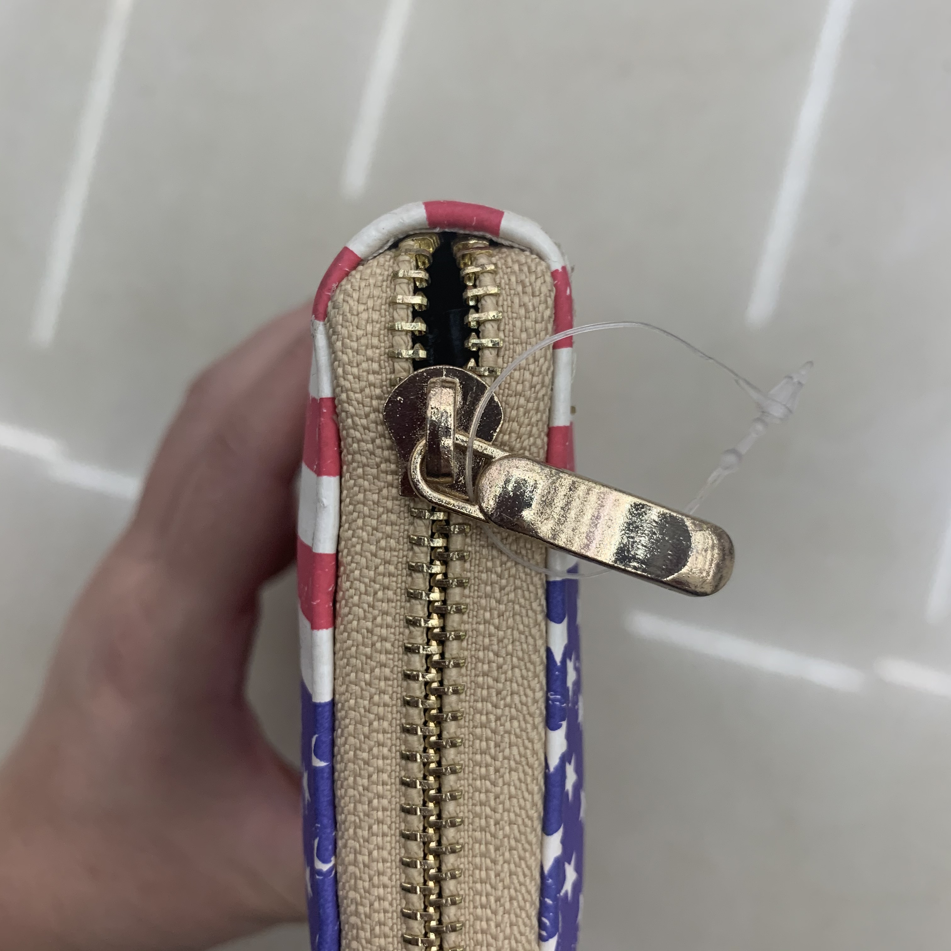 韩版国旗新款时尚女士 PU皮女式折叠简约中小零钱夹钱包女长款产品图