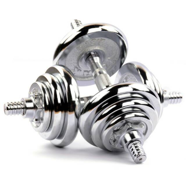 Linuo boxed electroplated dumbbell fitness dumbbells for men's home arm muscle training 20kg pair 30kg barbell electroplated fitness equipment dumbbells Specification image