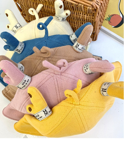 Baby Hat Spring Windproof Cotton Fisherman Hat 2 Years Old Boys And Girls 6 Months Infants Cute Little Antler Basin Hat Specification drawing