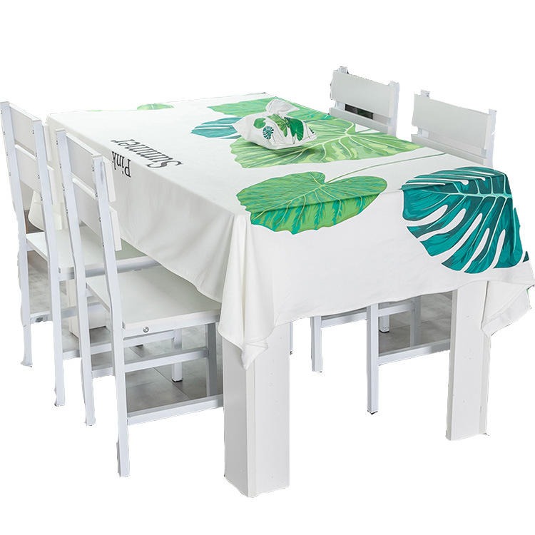 Pastoral Style Small Fresh Flannelette Art Waterproof And Anti-Ironing No-Wash Tablecloth Table Rectangular Table Mat Northern Europe Ins Wind