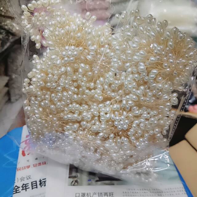 厂家直销手工珍珠胸花饰品配件细节图