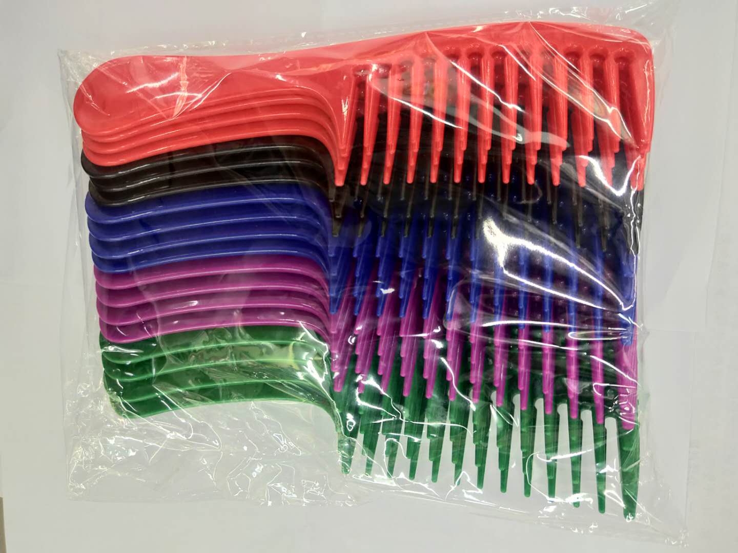 Big Tooth Comb For Long Hair Curly Hair Comb Portable Plastic Comb For Home Curly Hair Specification drawing