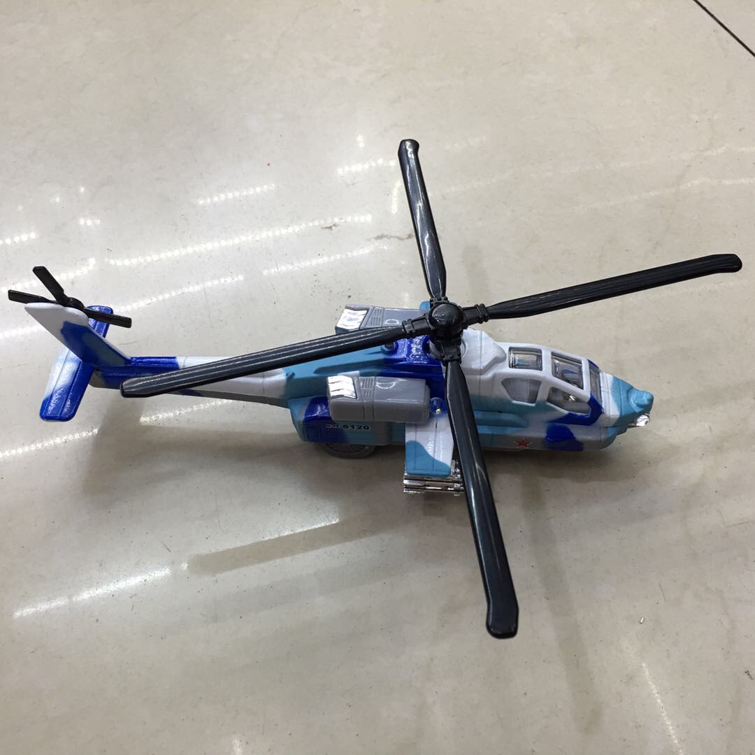 Alloy rebound helicopter children's toy