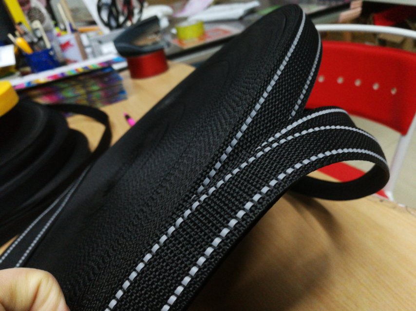 Factory direct sales of hot-selling new black pp bag accessories with reflective strips in stock Specification image