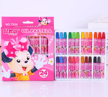 Children art painting 24 color oil painting stick environmental protection thumbnail