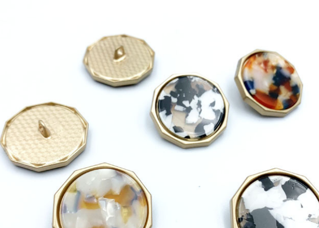 High-Grade Metal Acetic Acid Double Button Coat Trench Coat High Foot Hand Stitched Button Acetic Acid Specification drawing