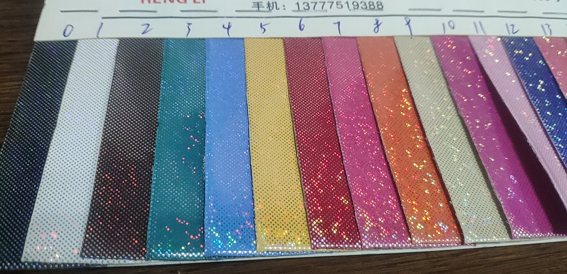 Full Sky Star Factory direct sales, hot-selling new PU leather, large stock of high, medium and low-end luggage, sofa, shoe materials and fabrics details Picture