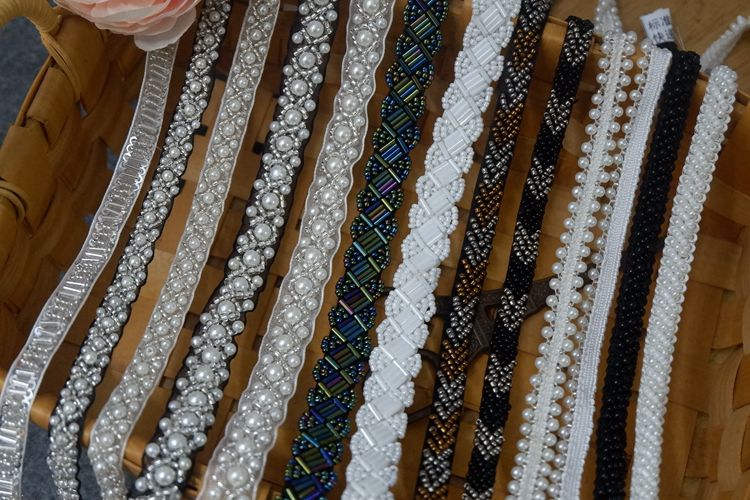 新手工DIY衣服装饰配件配饰服装辅料小香风钉珠织带花边肩带蕾丝