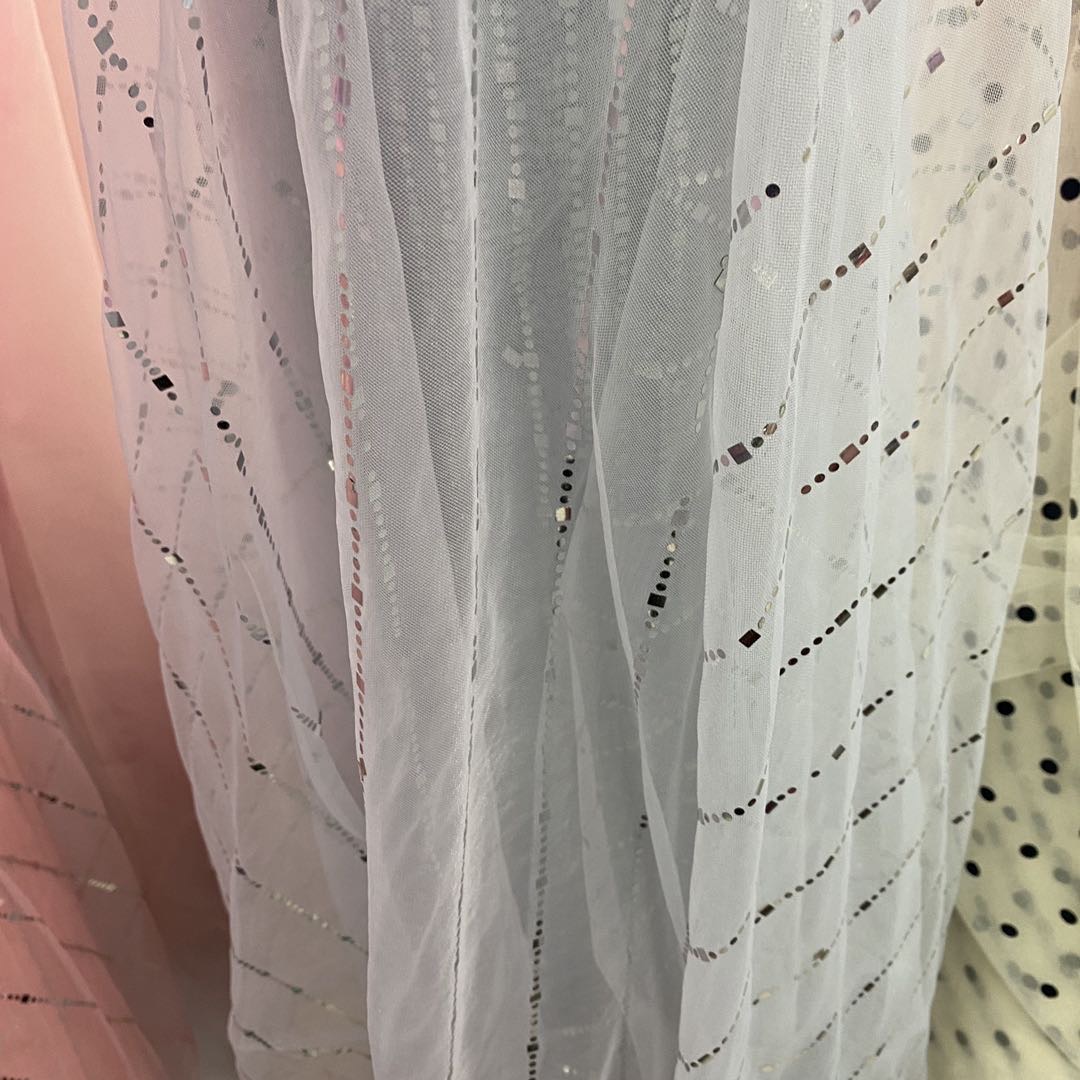 (现货小批)涤纶网布 软网纱 蚊帐布 绣花底布 DIY手工面料产品图