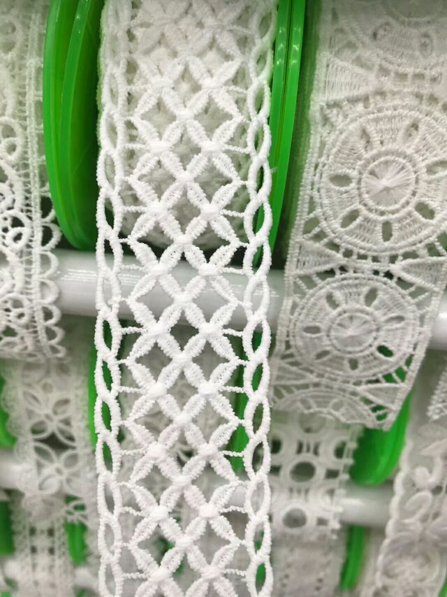 广东刺绣花边新款厂家水溶领花花边面料服装辅料花边