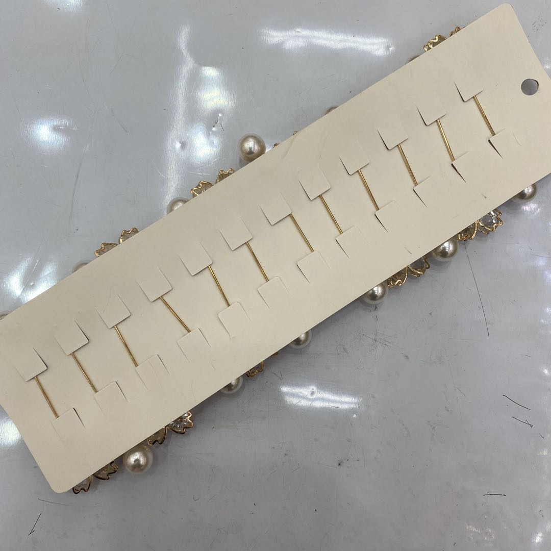 热销新款韩版名媛气质水钻珍珠女士胸针领针细节图