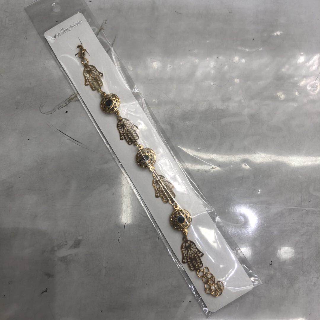 厂家直销铁电镀镶树脂手链