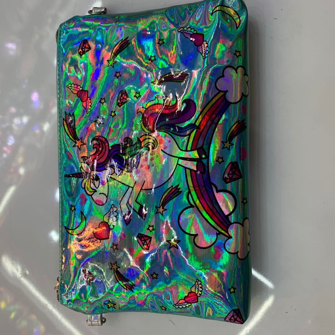 女式经典款炫彩PU化妆包