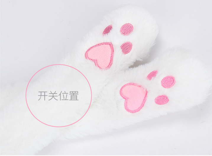 秋冬新款抖音兔耳帽女可爱亲子款卡通帽气囊捏耳朵会动的帽细节图