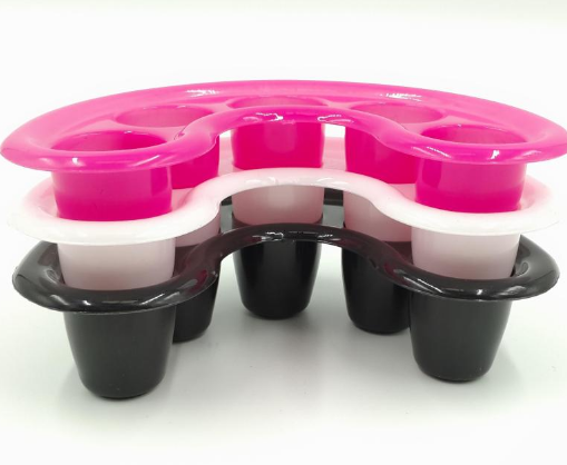 Five-finger nail art soaking bowl, nail art tools and supplies, nail removal five-hole soaking bowl, five-finger separated soaking bowl bowl Specification image