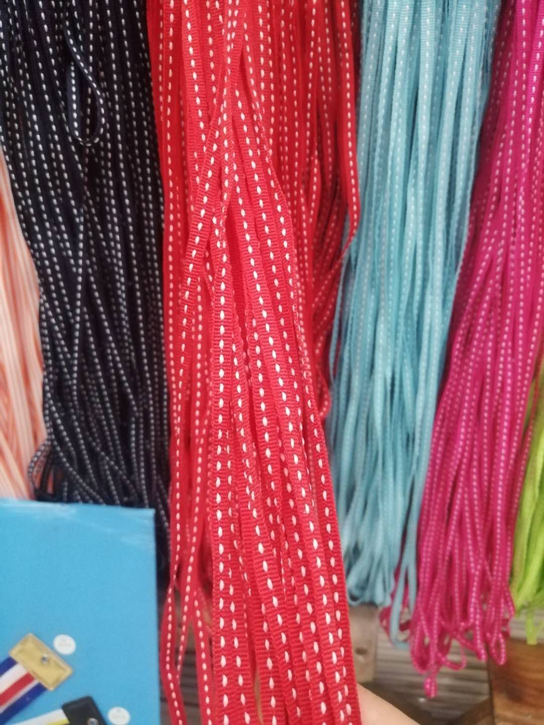 Webbing Colorful Mixed Stripes Webbing Color Rainbow Webbing details Picture