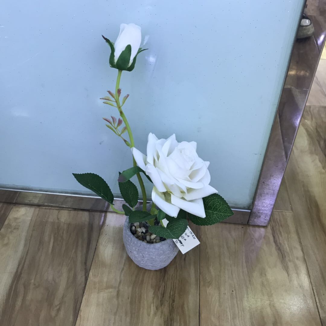 仿真花大洋桔梗pu手感假花干花干支装饰落地时尚大气