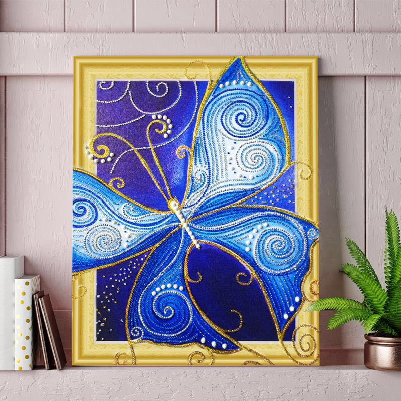 A new style of square diamond painting with a full diamond, featuring butterfly dance dot beading Specification image