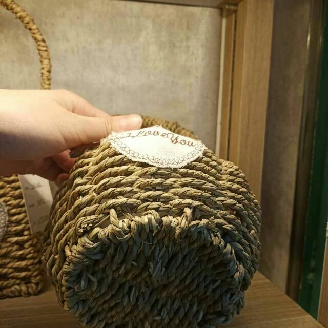 Qingling Craft Straw Weaving decorative flower baskets, wedding candy shops, figurines, gifts, home decoration details Picture