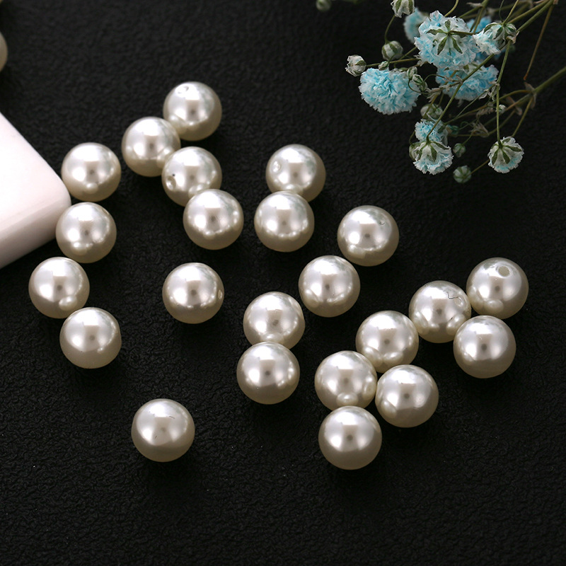 Brand ABS pearls, high-brightness, non-porous, semi-porous, 1000 pieces per package, beading accessories, DIY material, anti-pearl details Picture