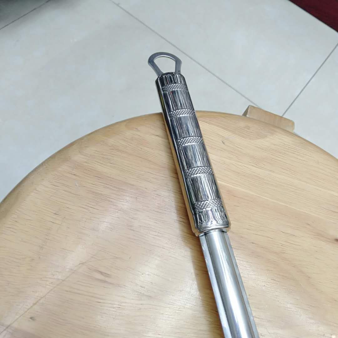 不锈钢炒勺锅铲加长把铁勺壳木柄汤勺子产品图