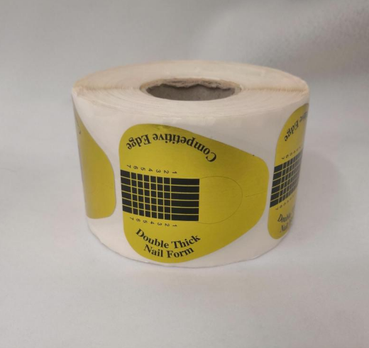 Nail care products: Paper nail tray, horseshoe-shaped nail tray, golden horseshoe-shaped extended finger tray, Nail form Specification image