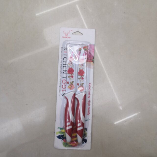 Household ceramic fruit knife mini fruit and vegetable cutting set, portable student knives for small dormitories