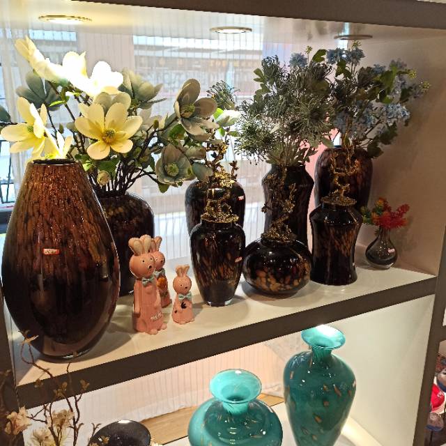 国潮新中式花瓶摆件陶瓷干花装饰客厅茶几摆设变插花花器