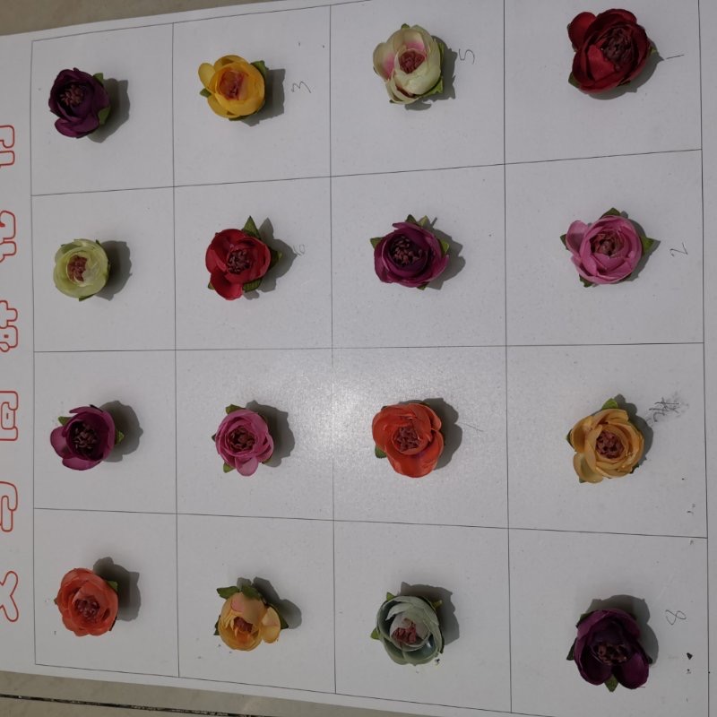 仿真花茶花单朵仿真鲜花颜色鲜艳绢布材质 可混批