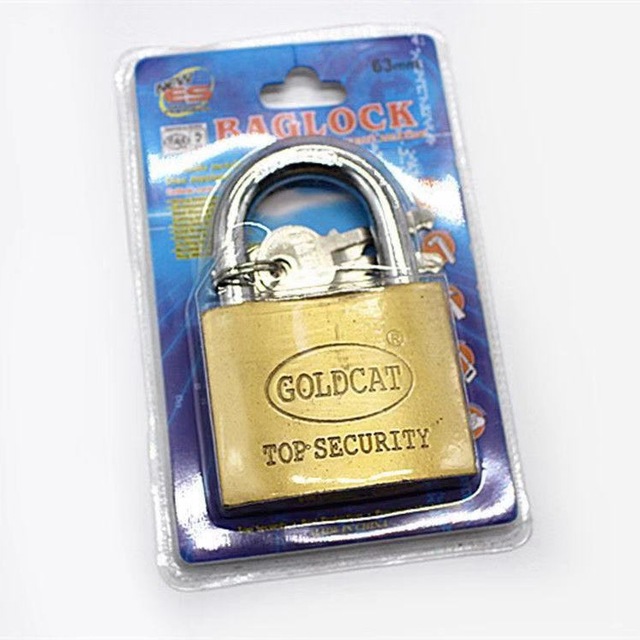 厂家直销63mm单开防铜锁 仓库大门挂锁锁头产品图