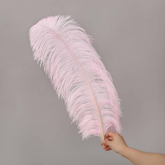 Thin Pole Diy Ostrich Wool Stage Wedding Dress Auxiliary Handmade Materials details Picture