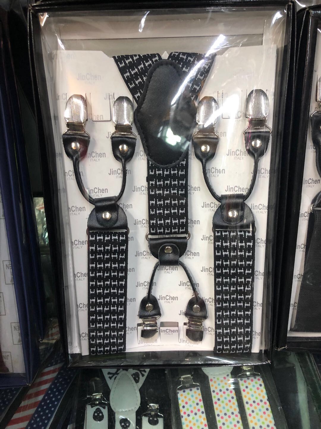 Shoulder Straps Artistic Adjustable Elastic Personality Middle School Suspenders With Female Detachable Retro Suspenders Specification drawing