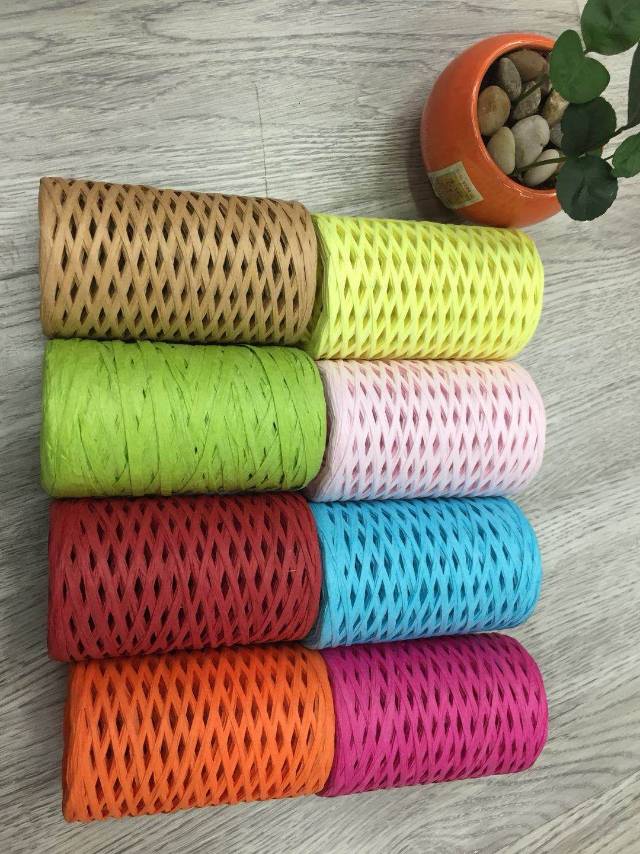 拉拉纸球拉菲草绳点心礼盒包装绳DIY包装纸绳50克/个2元/个