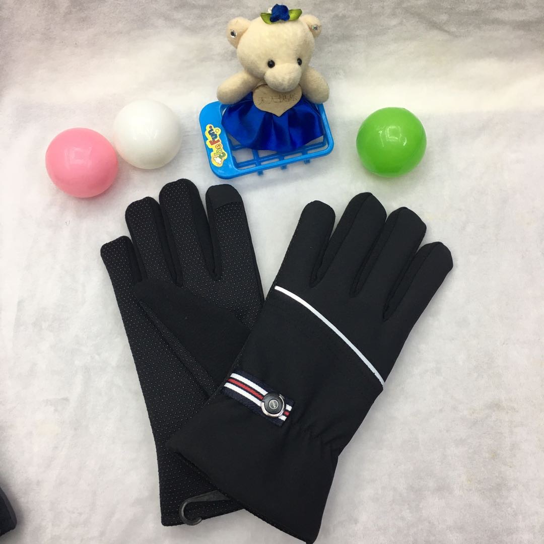 Men's winter thickened waterproof and windproof cotton gloves, women's Korean-style outdoor cycling and skiing gloves details Picture