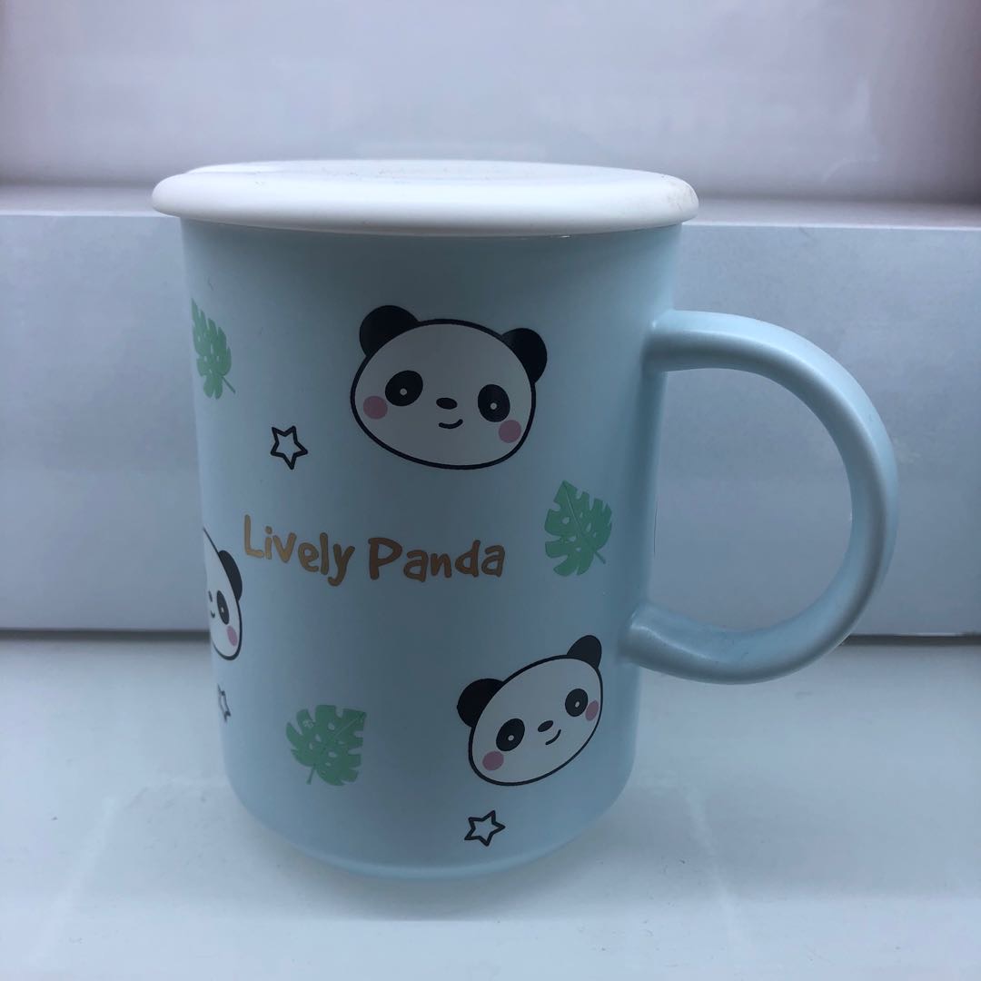 小熊猫陶瓷杯咖啡杯学生茶杯生日礼物礼品
